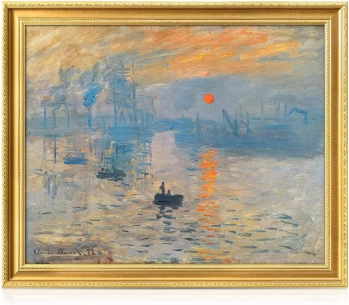 Miniatura 87 de Pinturas clásicas mundiales de Claude Monet Impresión giclée sobre lienzo alargado, pieza de galería para colgar y decorar el hogar, The CliffWalk