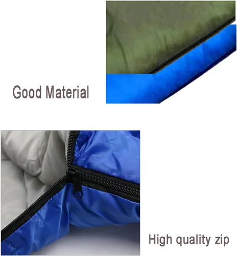 Miniatura 3 de Hi Hi - Saco de dormir ligero y portátil, impermeable, doble o individual, saco de dormir para mochileros, viajes, senderismo, camping, 3-4