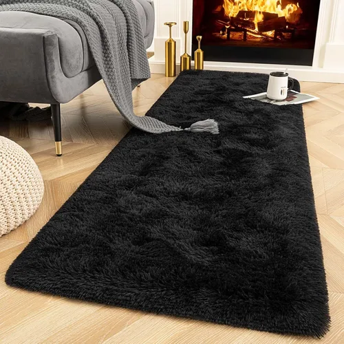 Miniatura 25 de Ompaa Alfombra esponjosa, alfombra mullida súper suave para dormitorio, sala de estar, alfombra grande de felpa de 6 x 9 pies, alfombra de pelo