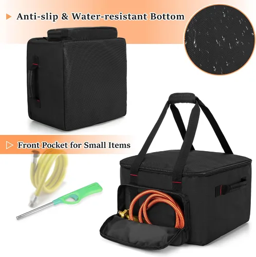 Miniatura 3 de samdew Bolsa de transporte Firecube para exteriores de 14 pulgadas, funda para hoguera de 14 pulgadas compatible con Outland Firecube 805 portátil