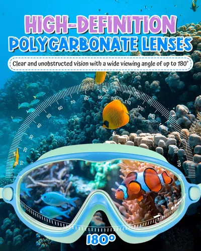 Miniatura 4 de Swim Goggles 2 Pack, Wide View Anti Fog&UV Swimming Goggles for Audlt, No Leaking Swim Glasses for Men Women Kids Azul claro y rosa espejado