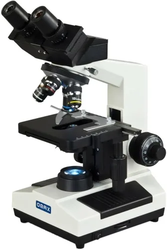 Miniatura 2 de Omax binocular digital con luz LED con cámara de 3 MP integrada 40 x -2000 X. Microscopio compuesto con aceite de doble capa mecánico etapa
