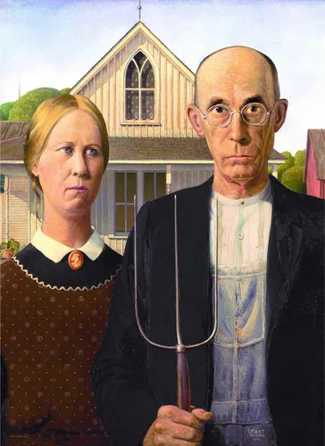 Miniatura 2 de EuroGraphics American Gothic by Grant Wood - Rompecabezas de 1000 piezas