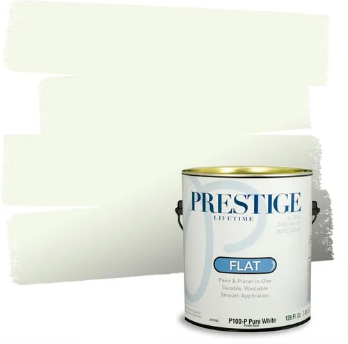 Miniatura 73 de PRESTIGE Pinturas Pintura interior e imprimación en uno, 1 galón, cáscara de huevo, aventura