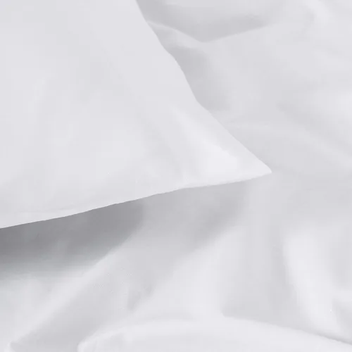 Miniatura 7 de H by Frette Paquete de cama de percal para suite junior (individual) – Juego de ropa de cama de lujo de color blanco incluye fundas de almohada