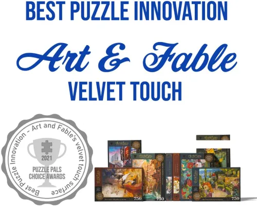 Miniatura 8 de Art & Fable Puzzle Company Julie Bell - Rompecabezas para adultos de 750 piezas de arte fino de Migración trascendente