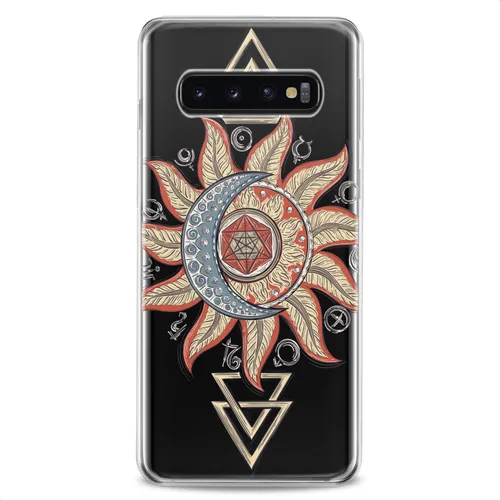 Miniatura 11 de Funda compatible con Samsung S25 S24 S23 FE S22 Plus S21 Ultra S20+ S10e Note 20 S9 Clear Tribal Totem Design Print Phone Cute Pink Feather Catcher