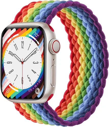 Miniatura 22 de Zedoli Correas trenzadas Solo Loop para Apple Watch Band de 1.496 pulgadas, 1.575 pulgadas, 1.614 pulgadas, 1.654 pulgadas, 1.732 pulgadas, 1.772