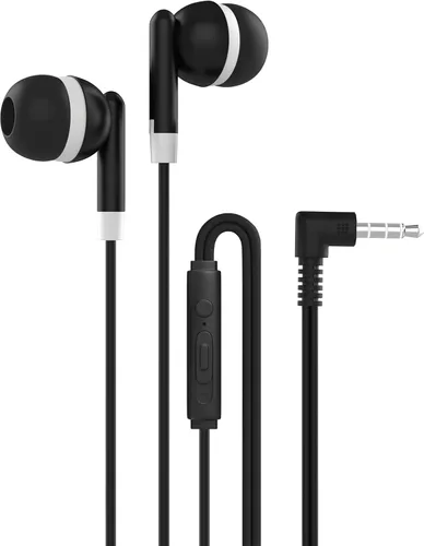 Miniatura 7 de Maeline Auriculares a granel con micrófono, auriculares intrauditivos con aislamiento de ruido, control de volumen con cable de 0.138 in