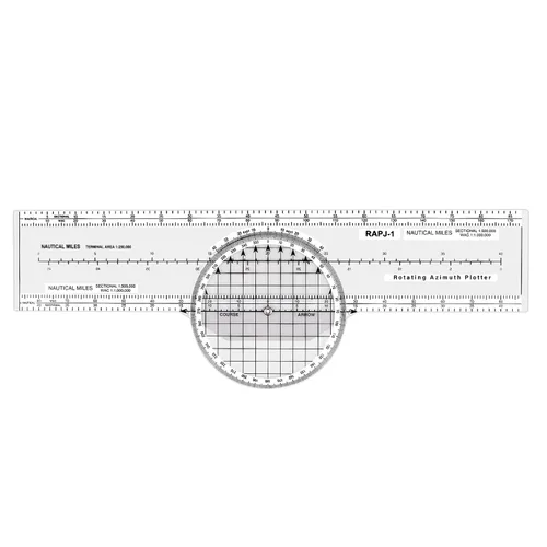 Regla de diapositiva de aviación trazador de aviación con 8 funciones para accesorios de estudiantes piloto trazador de azimut giratorio, gráficos