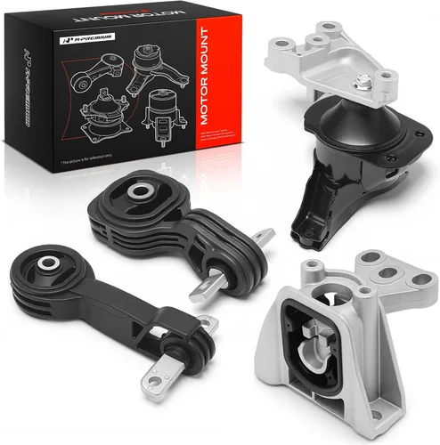 Miniatura 12 de A-Premium Juego de 4 piezas de montaje de puntal de transmisión del motor compatible con Honda Civic 2006 2007 2008 2009 2010 2011 L4 1.8L