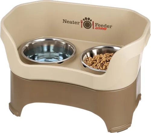 Miniatura 10 de Neater Pet Brands Neater Feeder Deluxe Cuencos para perros a prueba de derrames elevados para perros grandes de más de 40 libras, fabricado en EE.