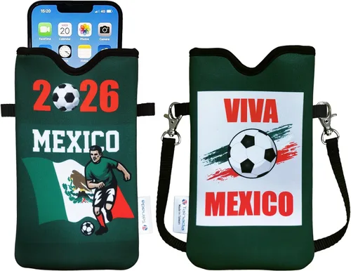 Miniatura 29 de Tainada Funda Estuche Bolsa de Neopreno para Teléfono para Hombres y Mujeres con Correa Cruzada/Cordón para el Cuello para iPhone 17/16/15 Pro Max