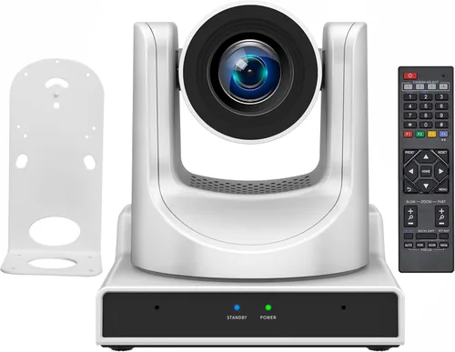 SMTAV Cámara PTZ, cámara PTZ NDI 30X con seguimiento AI y salidas de transmisión HDMI/SDI/USB3.0/IP para iglesia, conferencia, eventos, enseñanza