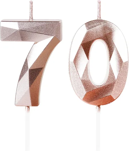 Miniatura 283 de Velas de cumpleaños número 15, velas número 15, velas de feliz cumpleaños de oro rosa para pastel, decoraciones de cobertura de pastel de diseño 3D