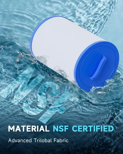 Miniatura 2 de AQUALTRA Filtro de spa compatible con PWW50P3 (rosca gruesa de 1 1/2 pulgadas), 6CH-940, FC-0359, Waterways 817-0050, 7 5/8 pulgadas x 6 pulgadas