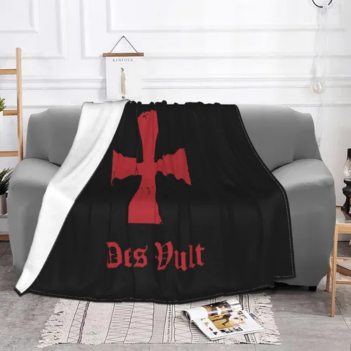 Miniatura 5 de Deus Vult Knights Templar Cross - Manta térmica, ligera, súper suave y cálida para todas las estaciones, para sofás