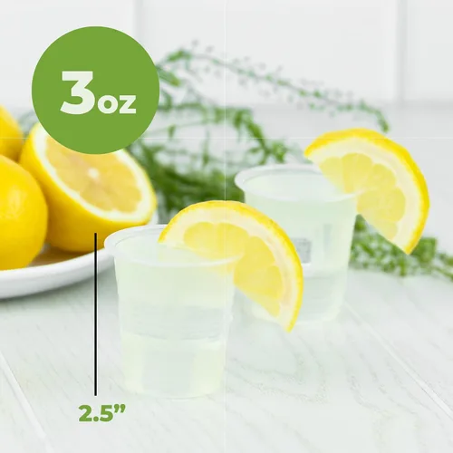 Miniatura 2 de Framo - Vasos de plástico desechables transparentes de 3 onzas por Framo, pequeños vasos desechables para enjuague bucal para baño