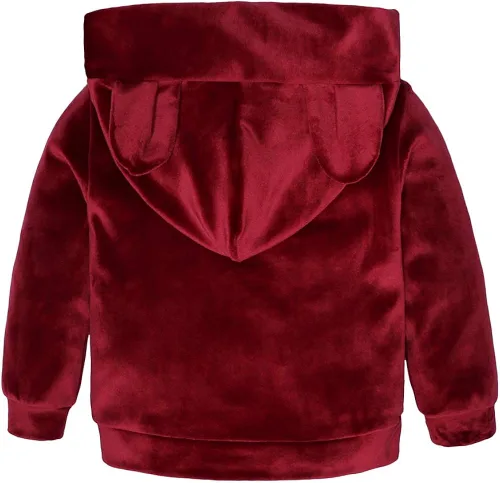 Miniatura 2 de MYGBCPJS Conjunto deportivo de 2 piezas de sudadera de terciopelo para niña pequeña