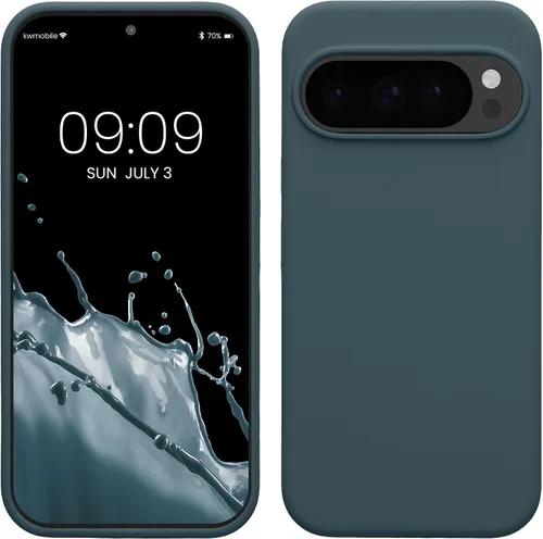Miniatura 31 de kwmobile Funda Compatible con Google Pixel 6 Pro - Funda de teléfono de silicona TPU con acabado suave - Azul Arrecife