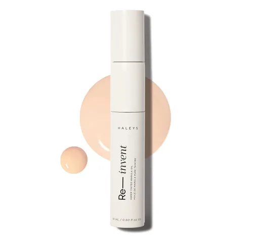 Miniatura 10 de HALEYS Re-invent - Aceite de marula teñido transparente (medio/bronceado neutro), tinte para la piel, hidratante BB tintado, base tintada, aceite E.