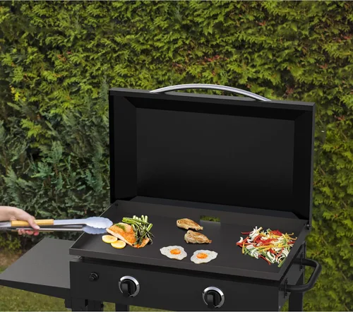 Miniatura 6 de Stanbroil Tapa dura para plancha Blackstone de 17 pulgadas, tapa de plancha de acero con recubrimiento en polvo, color negro