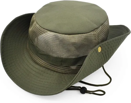Miniatura 8 de El sol al aire libre protege el sombrero del ejército estilo Sun Cap con el panel de malla de poliéster