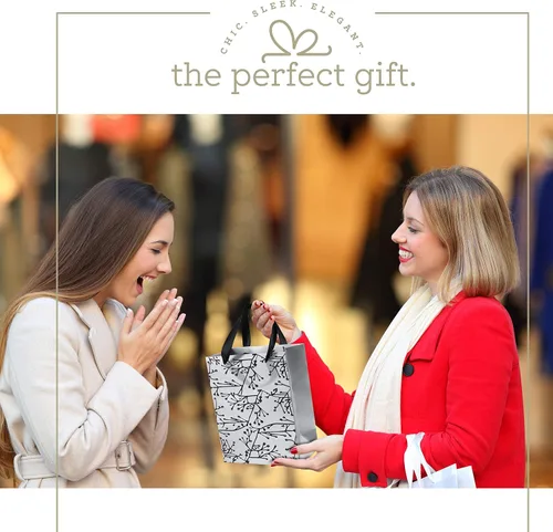 Miniatura 5 de Hammont Bolsas de regalo de boda para invitados de hotel – Bolsas de dama de honor con tallo floral – Bolsa de recuerdo de fiesta – Bolsas