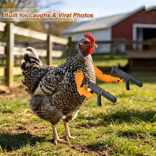 Miniatura 3 de Enrichoice 3PCS 3D Printed Chicken Arms to Put on Chickens with 16 Interchangeable Accessories, Funny Chicken Hands Toys for Dress Up, Photos