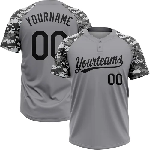 Miniatura 42 de Camisetas de béisbol personalizadas con dos botones, camisetas de sóftbol personalizadas con logotipo de nombre cosido para hombres, mujeres