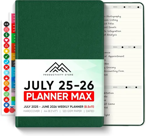Miniatura 32 de Sin fecha, Agenda 2026, 8.5" x 11" - La Agenda de Productividad #1 para Lograr Tus Objetivos 2026 - Agenda 2026-2027 por PRODUCTIVITY STORE