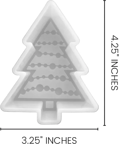 Miniatura 3 de Molde de silicona Freshie para árbol de Navidad 3.25 pulgadas de ancho x 4.25 pulgadas de largo x 1 pulgada de profundidad Freshies, molde