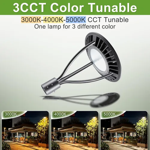 Miniatura 3 de Luces LED para poste superior con fotocélula del atardecer al amanecer, 20W-30W-40W-60W de potencia seleccionable, 3000K-4000K-5000K 3CCT