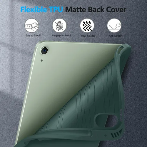 Miniatura 6 de Fintie SlimShell - Funda para iPad Air de 11 pulgadas, M3 (2025) / M2 (2024), iPad Air de 5ª (2022) / 4ª generación (2020) de 10.9 pulgadas, Verde