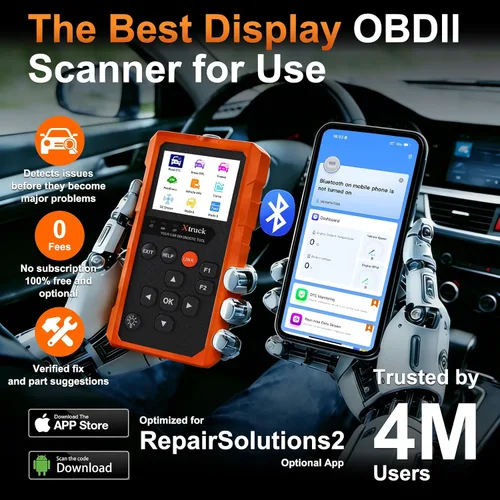 Miniatura 3 de Herramienta de diagnóstico del escáner inalámbrico OBD2, lector de código de coche 96000+ Escáner DTC con reinicio para iOS y Android, modo 6, modo