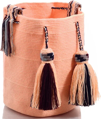 Miniatura 3 de Wayuu Classic Boho Collection - Bolso de mano tejido de ganchillo para playa