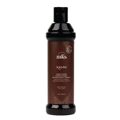 Earthly Body MKS eco Kahm acondicionador suavizante, aroma original, desenreda, hidrata y repara el cabello, con aceite de argán marroquí, aceite de