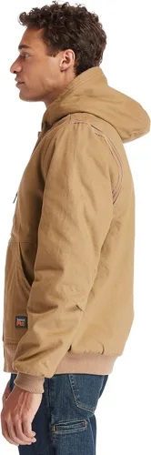 Miniatura 7 de Timberland PRO Chaqueta con capucha de lona con forro Gritman para hombre Marrón
