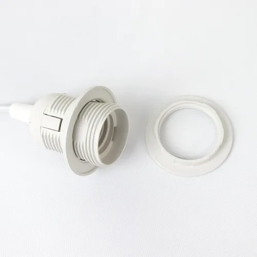Miniatura 3 de Efavormart - Juego de 3 cables de luz colgante enchufables, enchufe de lámpara colgante E27 con interruptor de encendido/apagado, extensión blanca