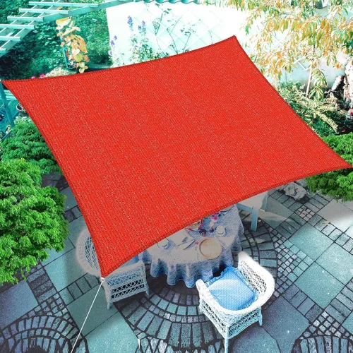 Miniatura 6 de Houssity - Toldo para toldo de 15 x 19 pies, color rojo, para patio, cubierta, cochera, entrada, piscina, pérgola