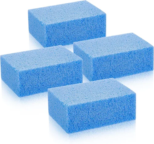 Yinder 4 piezas de baldosas de piedra pómez para eliminar la limpieza de azulejos de piscina de 3.94 x 2.76 x 1.57 pulgadas, azulejos de piedra