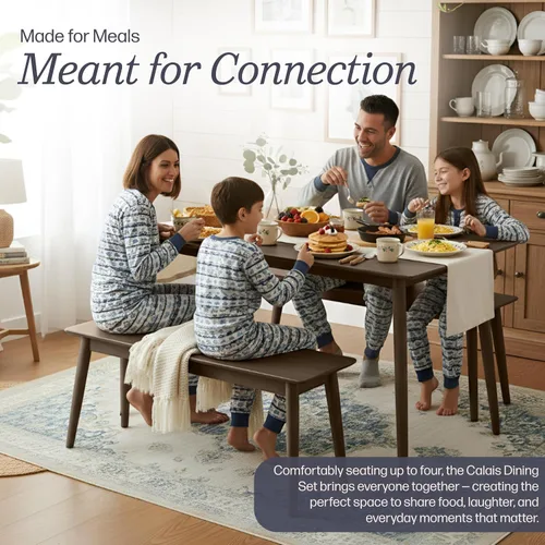 Miniatura 71 de Alaterre Furniture Calais Dining - Juego de 2 sillas de comedor moderno de mediados de siglo, juego de sillas de madera maciza con diseño