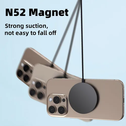Miniatura 4 de Cargador inalámbrico portátil magnético de 15 W, almohadilla de carga rápida para iPhone 16/15/14/13/12 Series y AirPods 2 3 Pro, cargador rápido