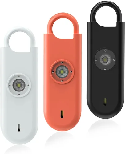 Miniatura 7 de Fauxomor Alarma de Seguridad Personal de 140dB para Mujeres, Paquete de 9 Alarmas de Protección Seguras Llavero con Luz Estroboscópica y Aviso