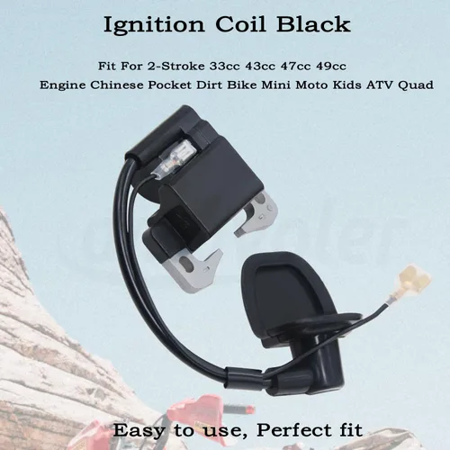 Miniatura 3 de Accesorios de repuesto de bobina de encendido para 33CC 47CC 49CC 50CC 2 tiempos China Mini Quad ATV Pocket Bike y Go Kart Dirt Bike.