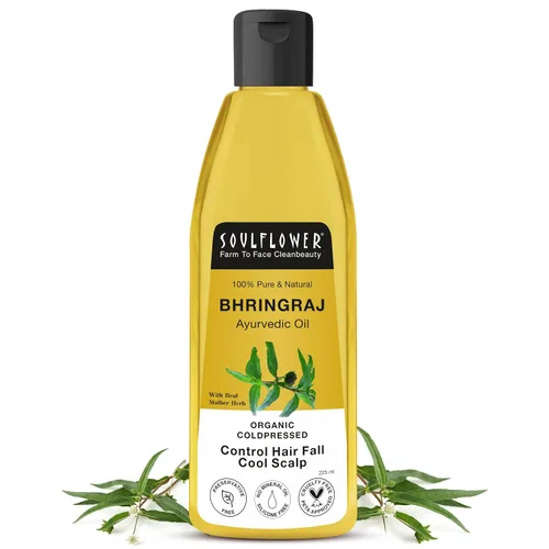 Miniatura 13 de Soulflower Bhringraj - Aceite para el cabello 100% puro, natural, cuero cabelludo refrescante Coco, sésamo 4.1 fl oz