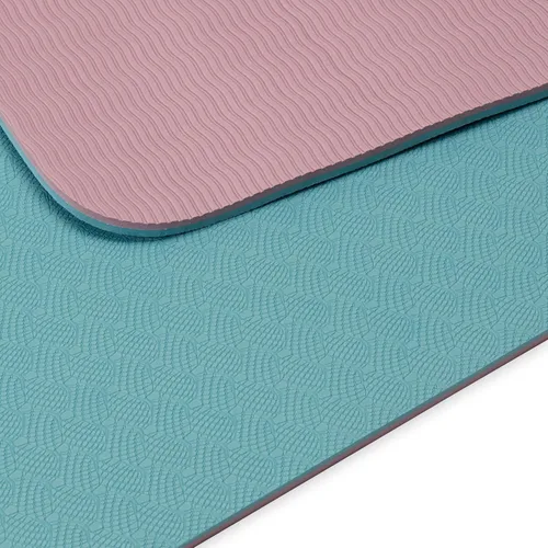 Miniatura 3 de Gaiam Tapete de yoga TPE — 0.236 in de grosor, superficie antideslizante de doble textura, resistente al sudor y respetuoso con el medio ambiente