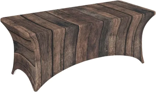 Miniatura 13 de Buffalo - Mantel rectangular ajustable a cuadros verde y blanco de 6 pies para fiestas, banquetes, festivales, bodas