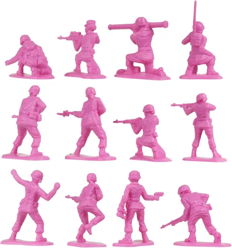 Miniatura 6 de BMC - Figuras de plástico para mujer, 36 piezas, color rosa, fabricadas en Estados Unidos