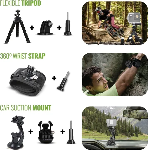 Miniatura 3 de GoPro HERO13 (Hero 13) Edición Ultra Wide - con kit de accesorios de 50 piezas y 2 baterías adicionales + tarjeta de 64 GB - Cámara de acción